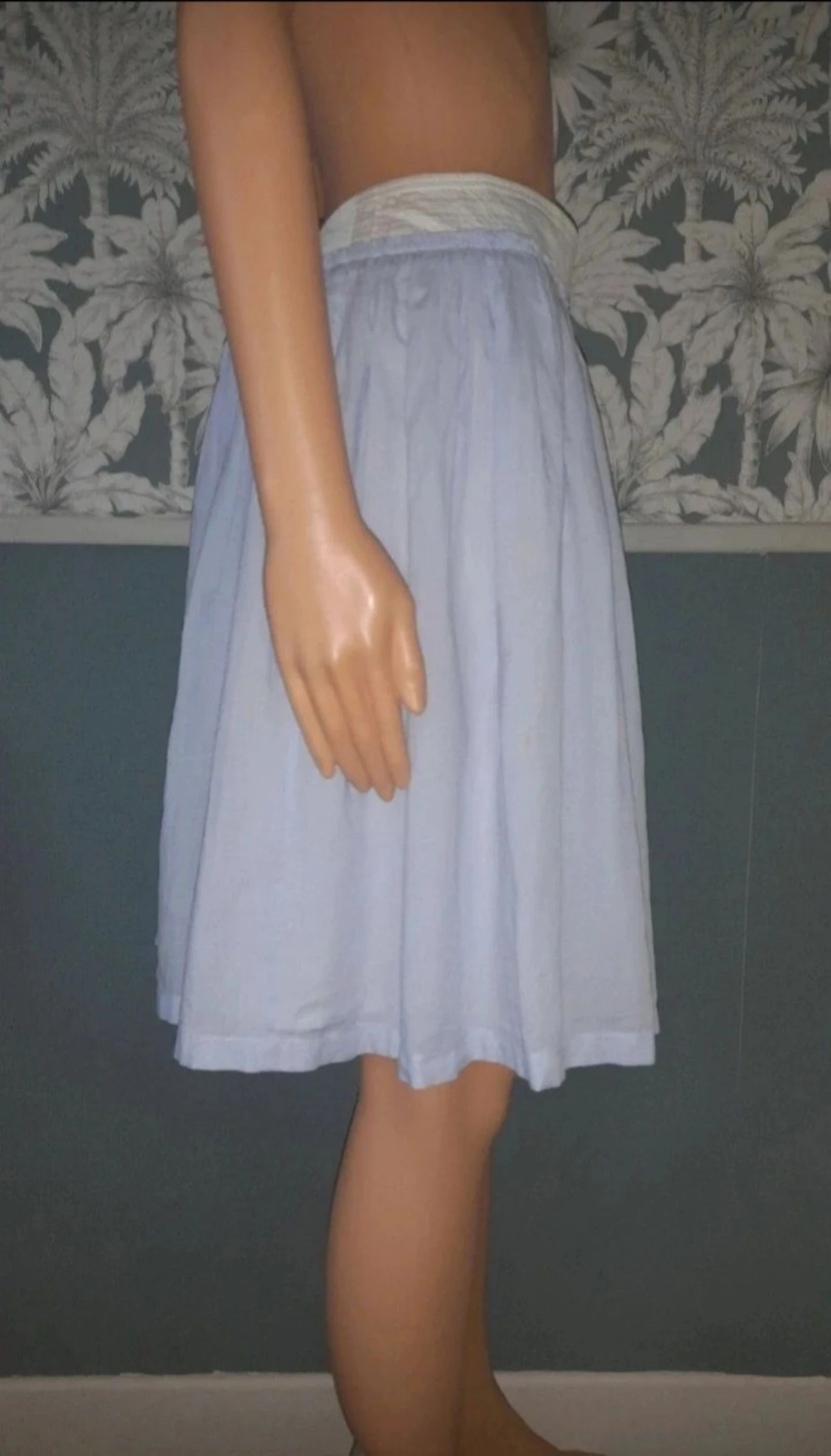 Falda Tara Jarmon azul talla 38 – photo 7